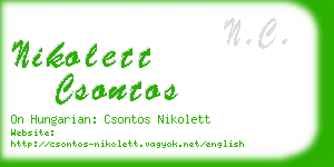 nikolett csontos business card